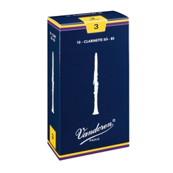 Vandoren Bb Clarinet Reeds #2.5, Box of 10