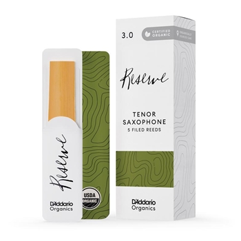 D'Addario Organic Reserve Tenor Saxophone Reeds #3, Box of 5