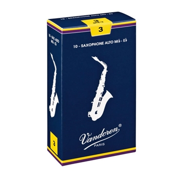 Vandoren Alto Sax Reeds #3.5, Box of 10