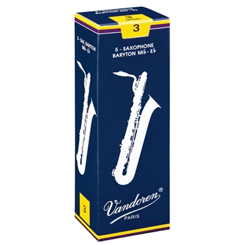 Vandoren Bari Sax Reeds #2.5, Box of 5