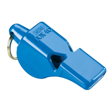Fox 40 Mini Whistle w/ Breakaway Lanyard, Blue