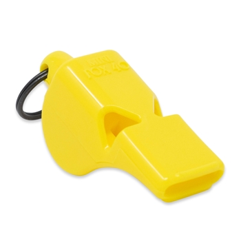 Fox 40 Mini Whistle w/ Breakaway Lanyard, Yellow