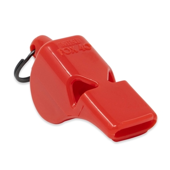 Fox 40 Mini Whistle w/ Breakaway Lanyard, Red